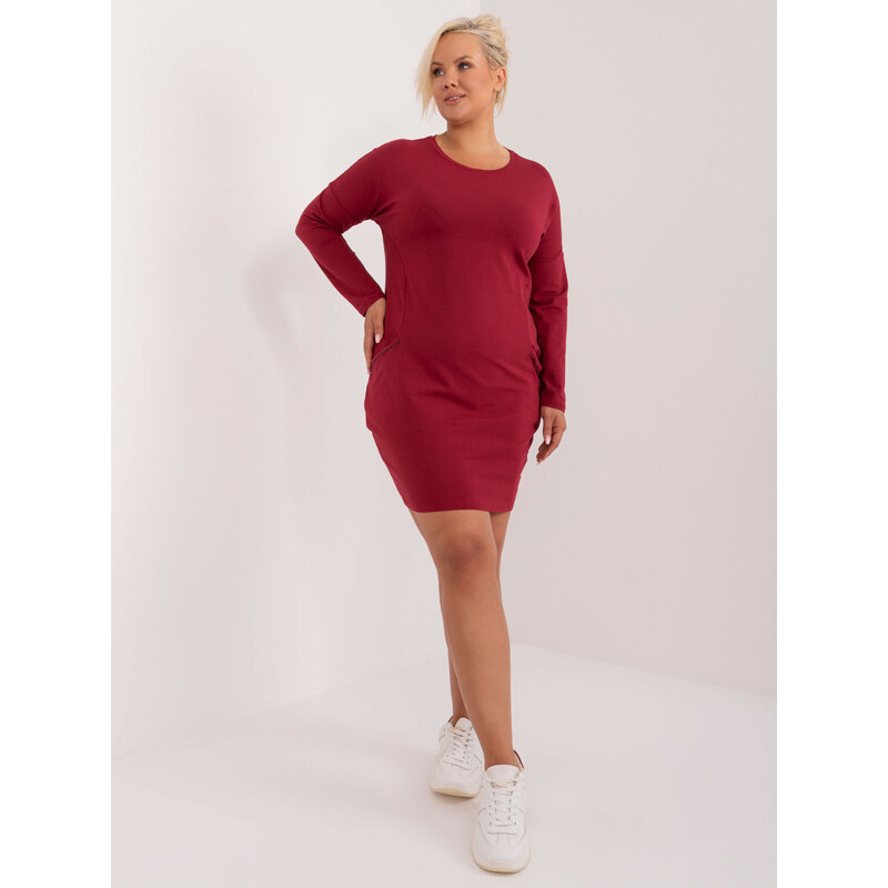 RELEVANCE Tunic-RV-TU-8295.29-burgundy