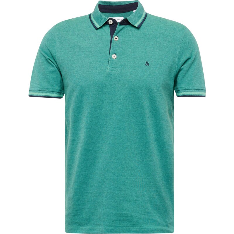 JACK & JONES Tričko JJEPaulos námořnická modř / nefritová / bílá