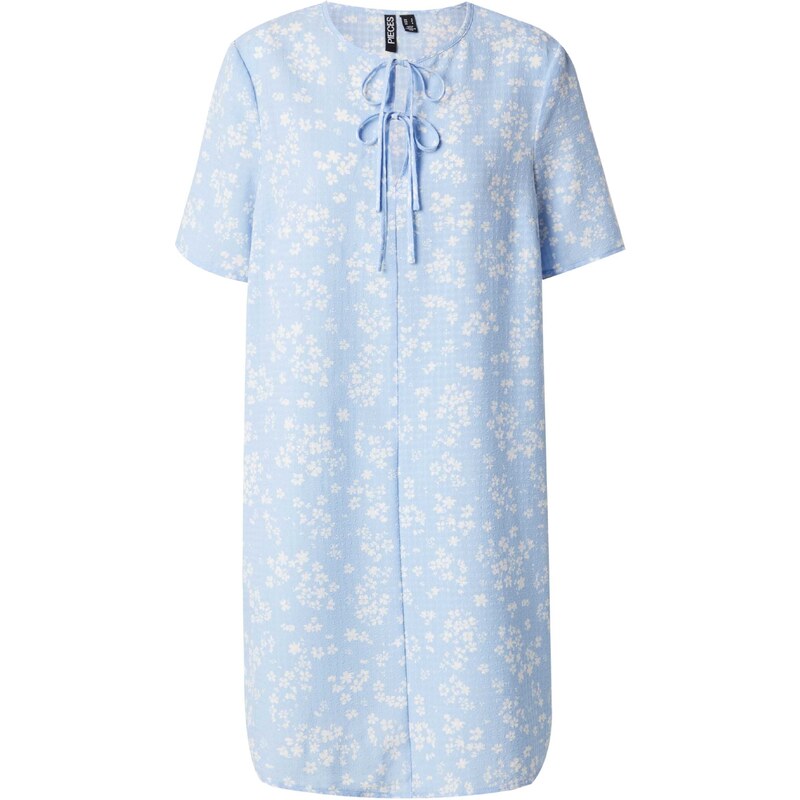PIECES Šaty PCELISA světlemodrá / bílá 109084183