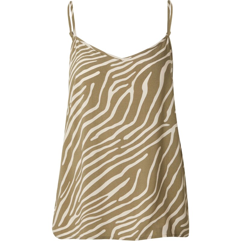 JDY Top JDYSTARR khaki / bílá 109392053