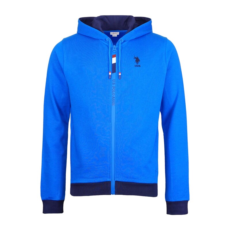 U.S. POLO ASSN. Mikina námořnická modř / azurová / červená /