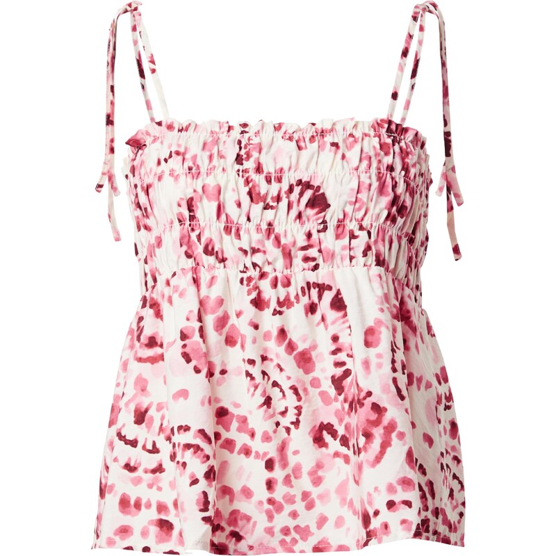 PIECES Top PCKOI pink / růžová / tmavě červená / offwhite 93771760