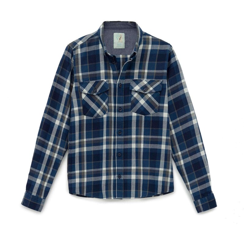 By Diess Collection Košile indigo / šedá / bílá