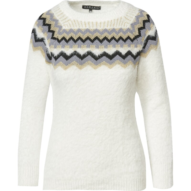 KOROSHI Svetr mix barev / offwhite