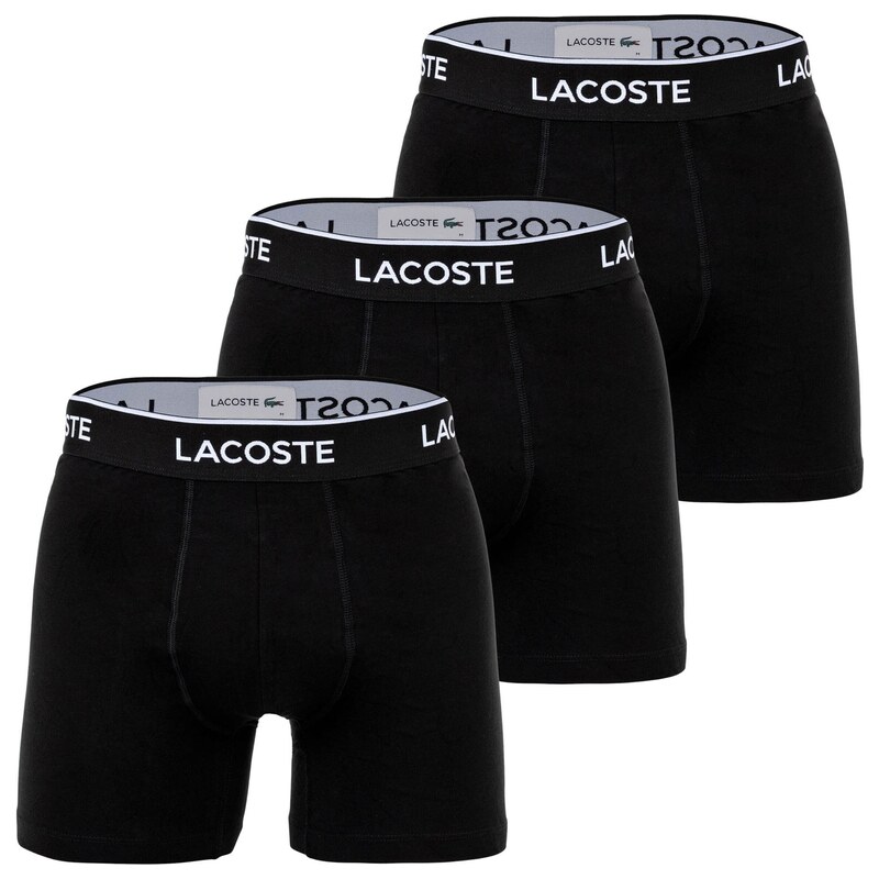 LACOSTE Boxerky černá / bílá