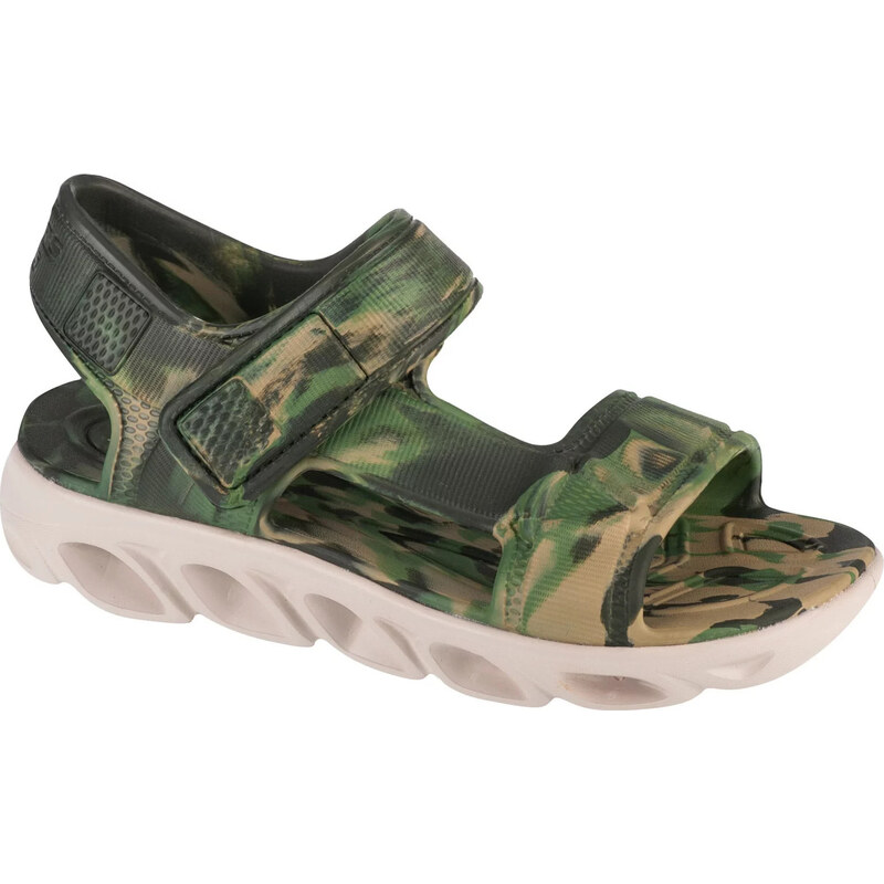 Světlé maskáčové chlapecké sandály Skechers Hypno-Splash -