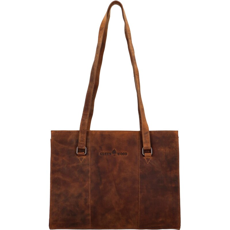 Dámská kožená kabelka přes rameno camel - Greenwood Bilomy Camel 102266807