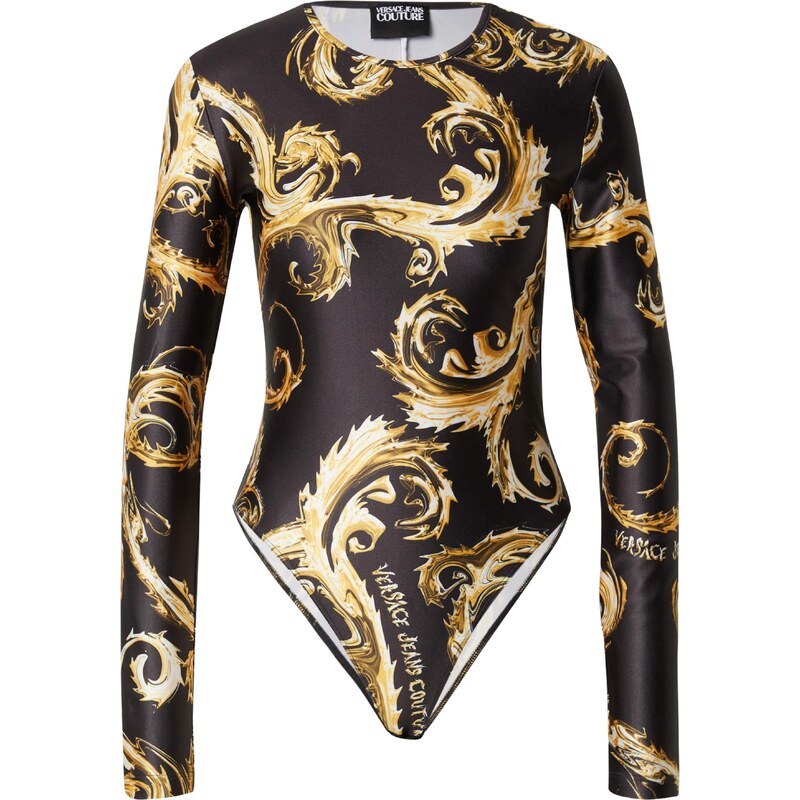 Versace Jeans Couture Tričkové body hořčicová / černá / bílá 101238029