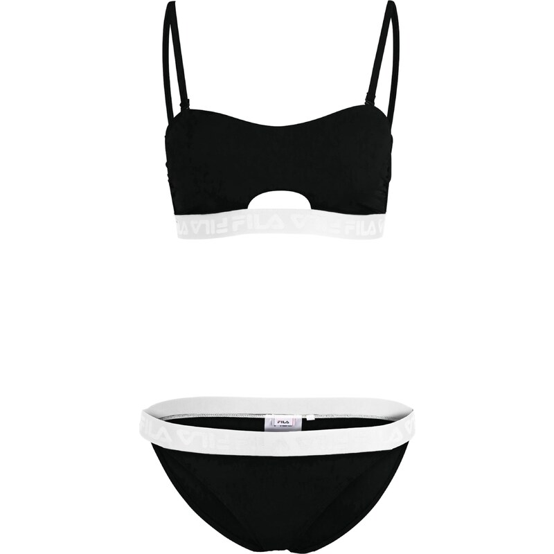 FILA Bikiny SANMING černá / bílá
