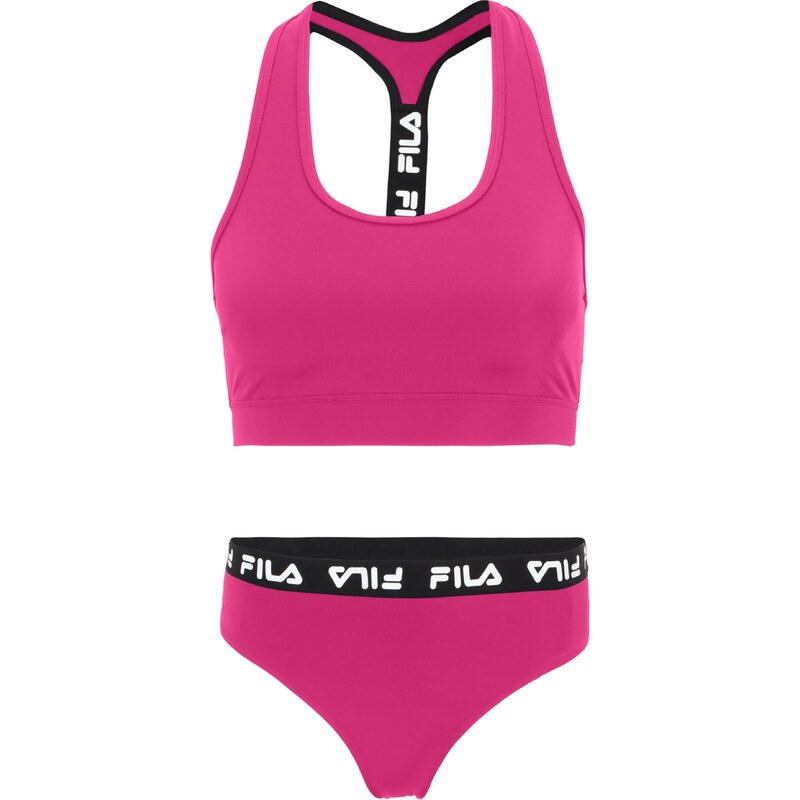 FILA Bikiny SORANO fuchsiová / černá / bílá