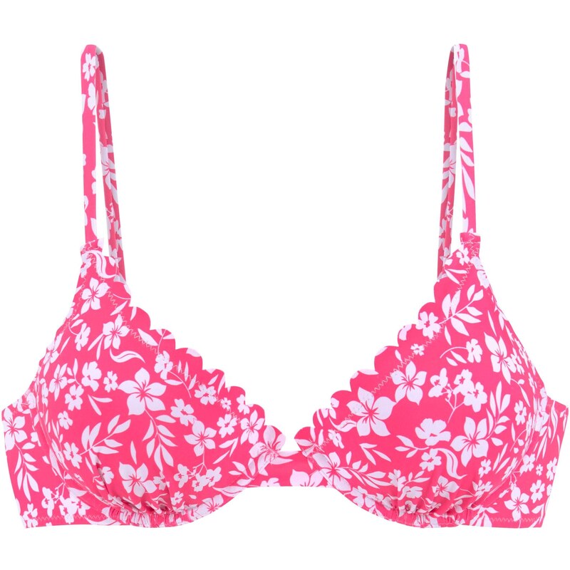 VIVANCE Horní díl plavek pink / bílá 96044321