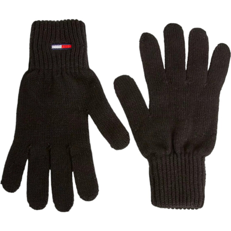 Tommy Jeans pánské černé rukavice