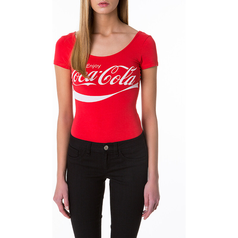 Tally Weijl Red "Coca Cola" Bodysuit