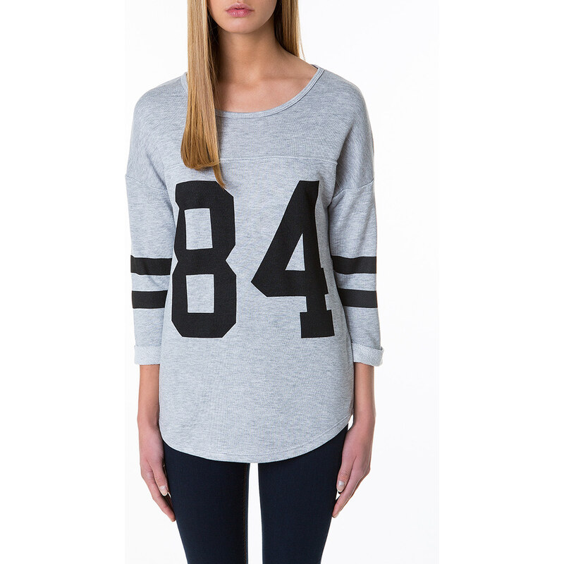 Tally Weijl Grey "84" Sweater