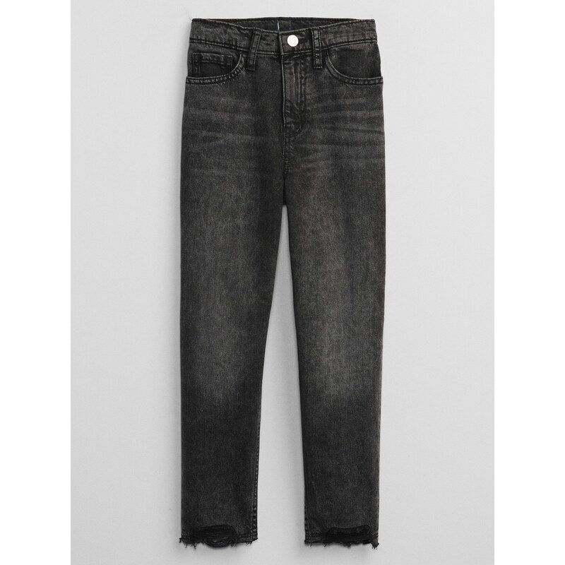 GAP Dětské džíny mom black - Holky