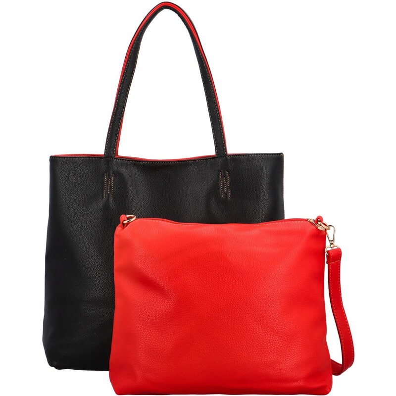 Coveri Trendy sada: Kabelka přes rameno a crossbody, černo-červená 94056871