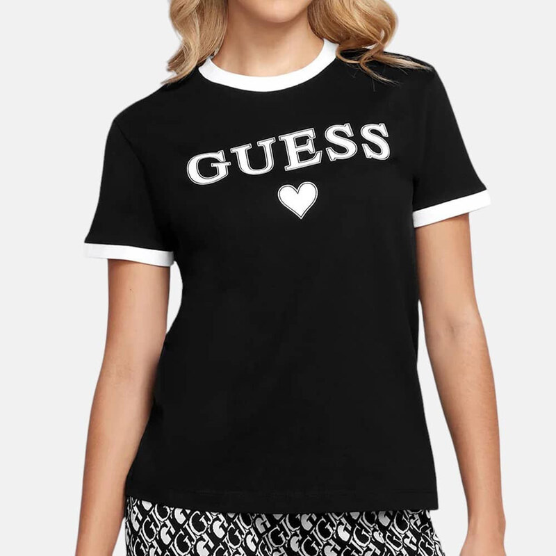 Dámské černé triko Guess 55862
