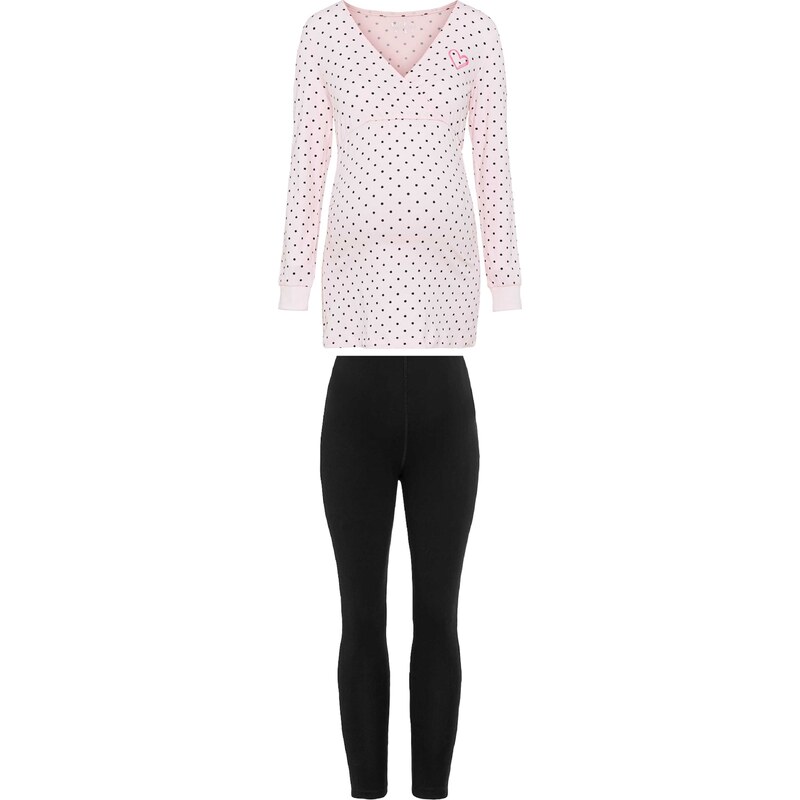 VIVANCE Pyžamo Dreams pink / růžová / černá 97941573