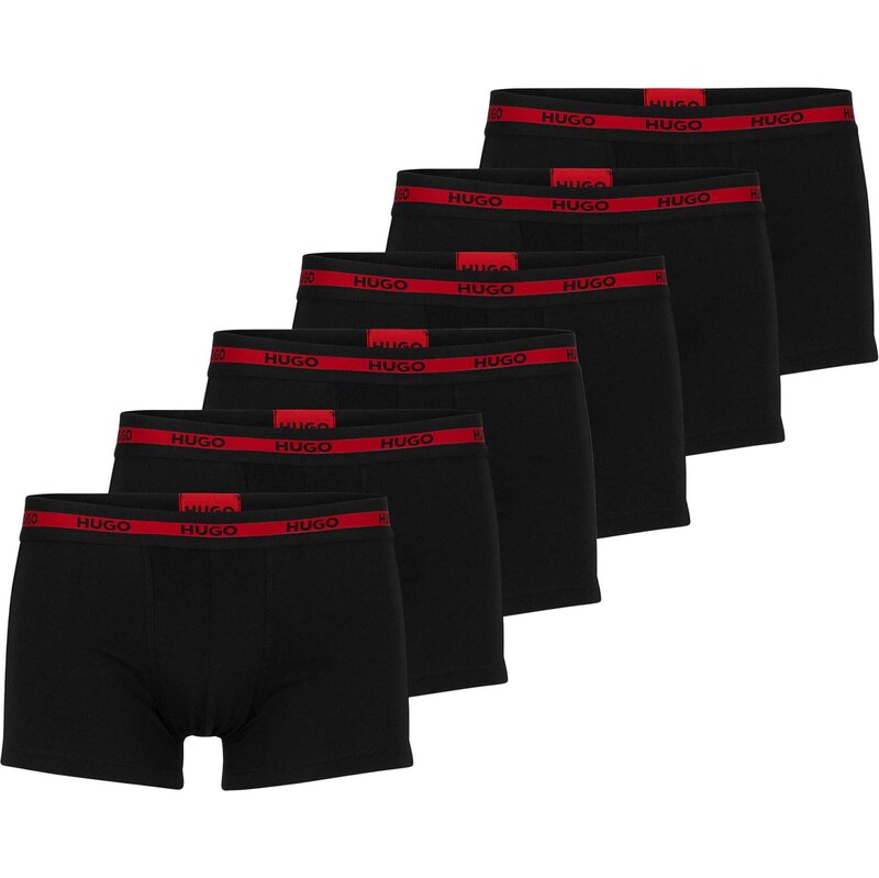 HUGO Boxerky světle červená / černá