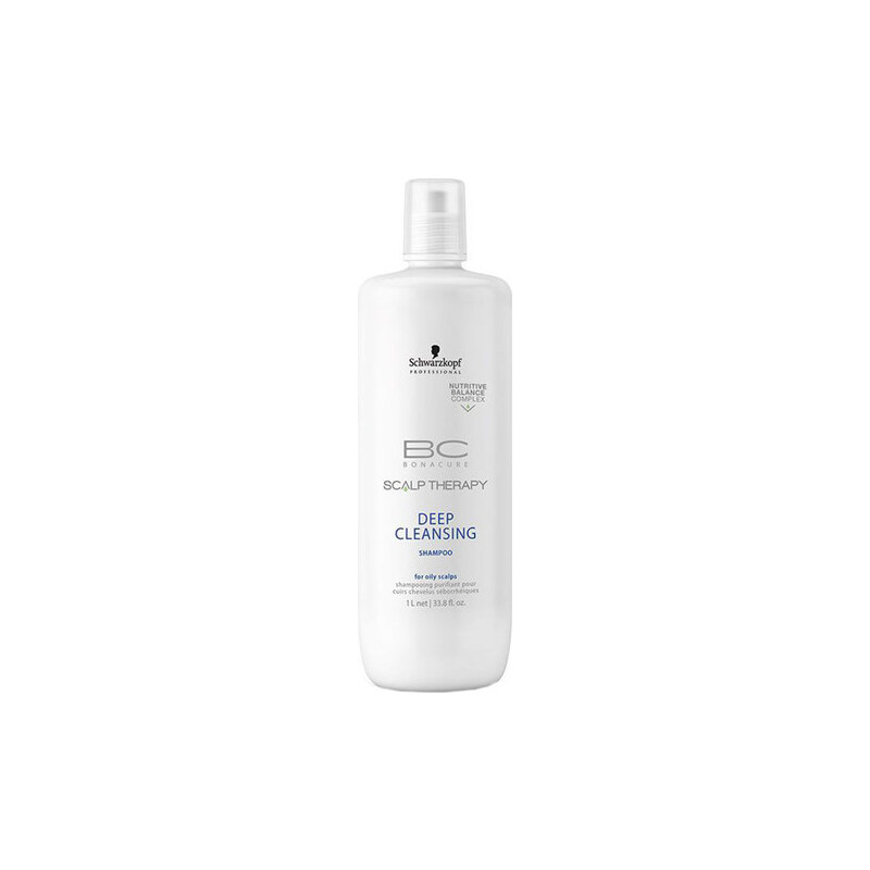 Schwarzkopf BC Bonacure Scalp Therapy Deep Cleansing Shampoo 1000ml Šampon na mastné vlasy W Šampon pro mastnou pokožku