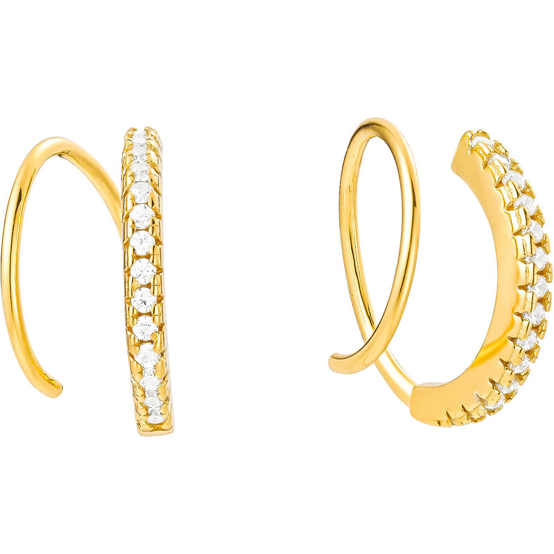 Olivie Stříbrné náušnice SPIRÁLA GOLD 8949 94109476