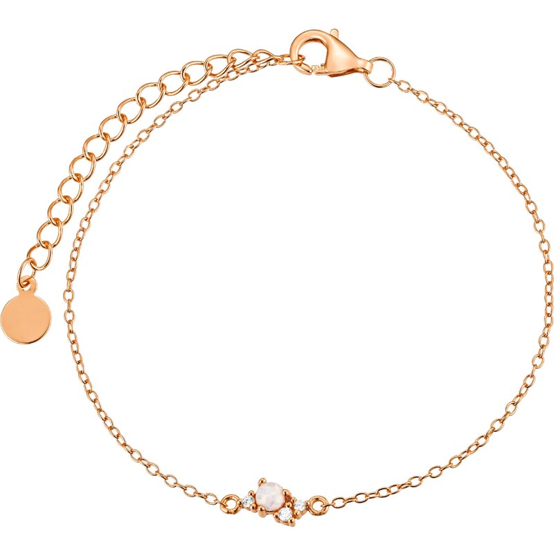 Olivie Stříbrný náramek s opálem ROSE 8871