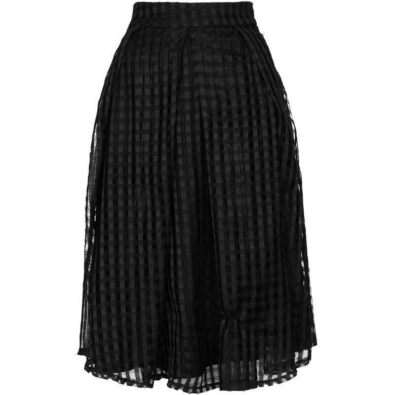 Topshop **Black Geo Net Skirt by Sister Jane