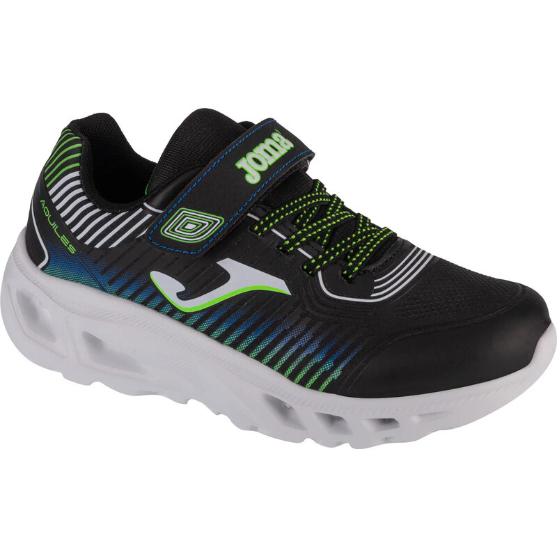Černé chlapecké svítící tenisky Joma Aquiles Jr 2401 Černá