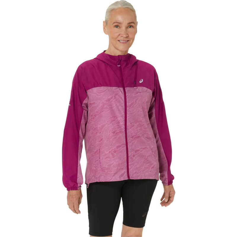 Fuchsiová větrová bunda ASICS Fujitrail Packable Windbreaker 94159993