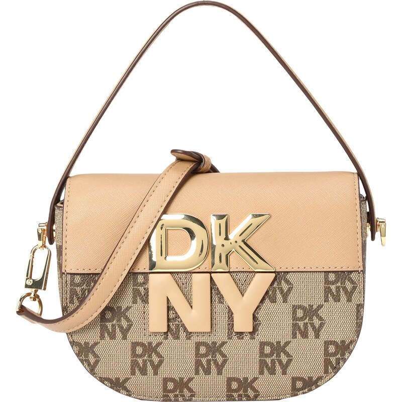 DKNY Taška přes rameno ECHO krémová / hnědá / cappuccino