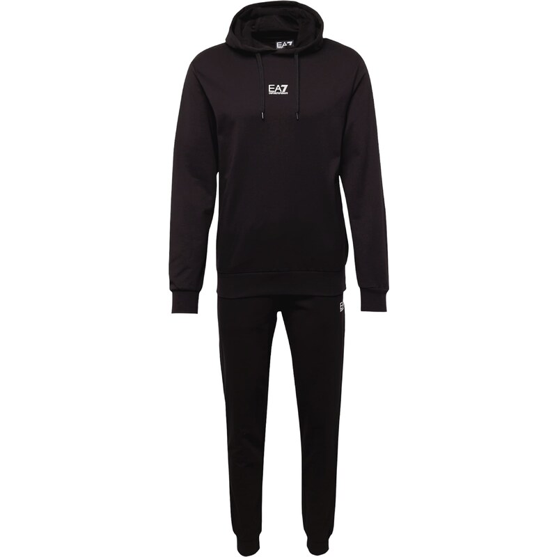 EA7 Emporio Armani Joggingová souprava černá / bílá