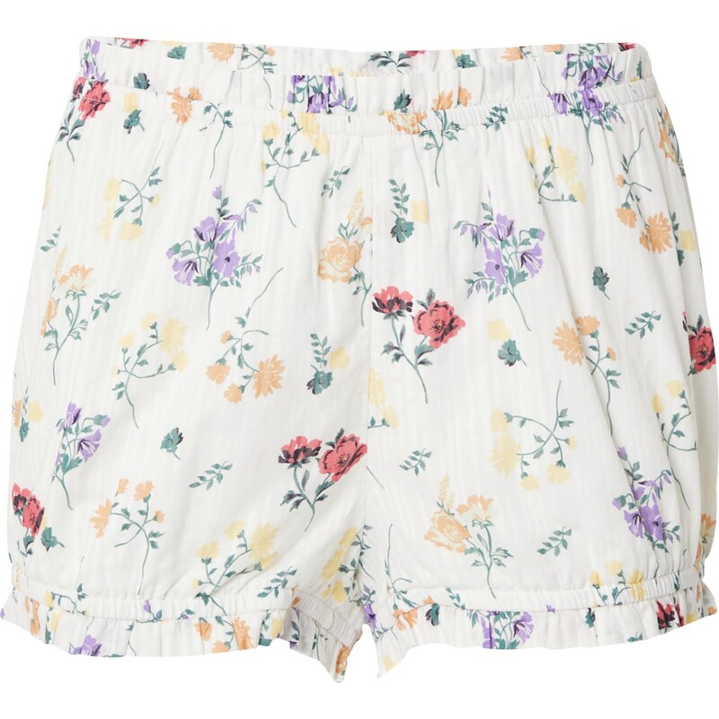 TOPSHOP Kalhoty žlutá / smaragdová / fialová / přírodní bílá