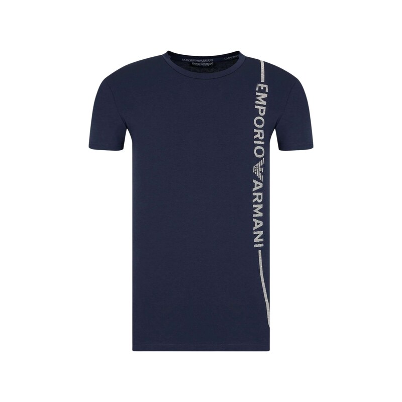 Emporio Armani Tričko tmavě modrá / bílá