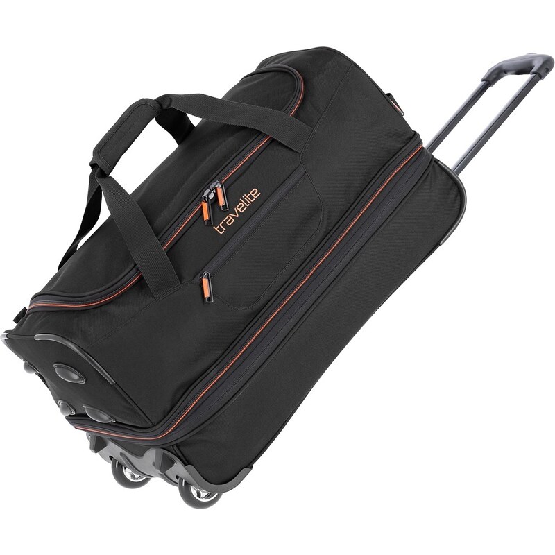 Cestovní taška na kolečkách Travelite Basics Wheeled duffleBlack/blue 24740203