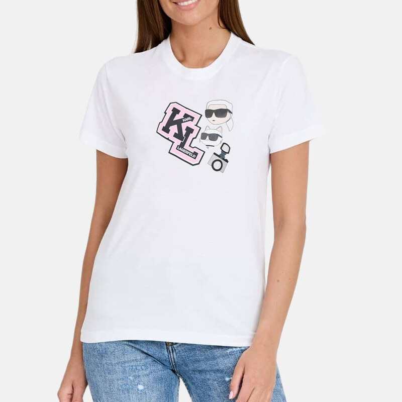 Dámské bílé triko Karl Lagerfeld 55869