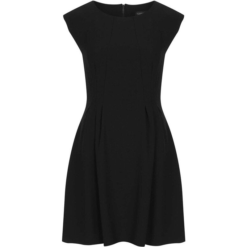 Topshop Crepe Seam Flippy Dress