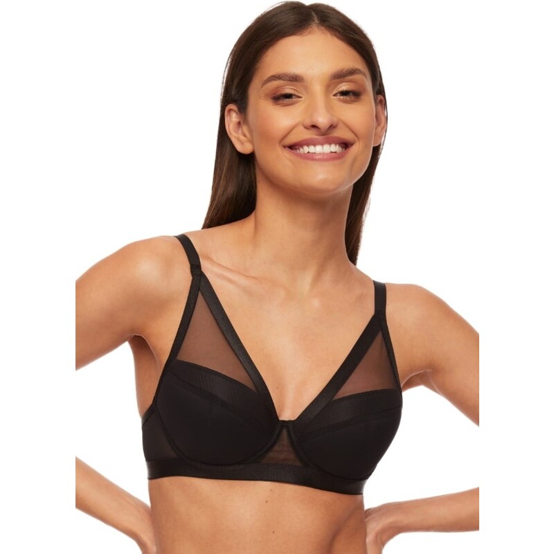 Podprsenka s push-up efektem KINGA PU-750 COMFORT I černá 94010964
