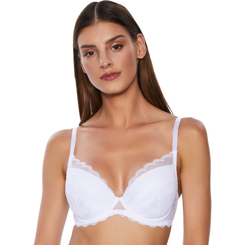 Podprsenka s push-up efektem KINGA PU-768 ALICE I bílá 94010966