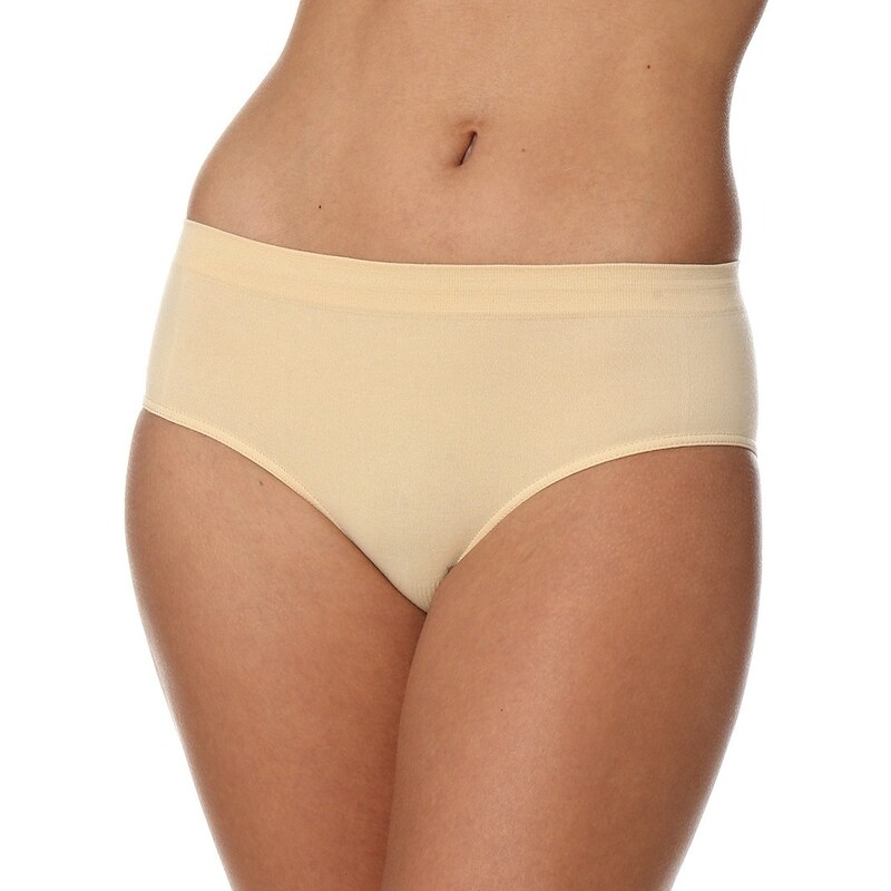 BRUBECK Dámské kalhotky HIPSTER CLASSIC COMFORT COTTON béžová 94013224