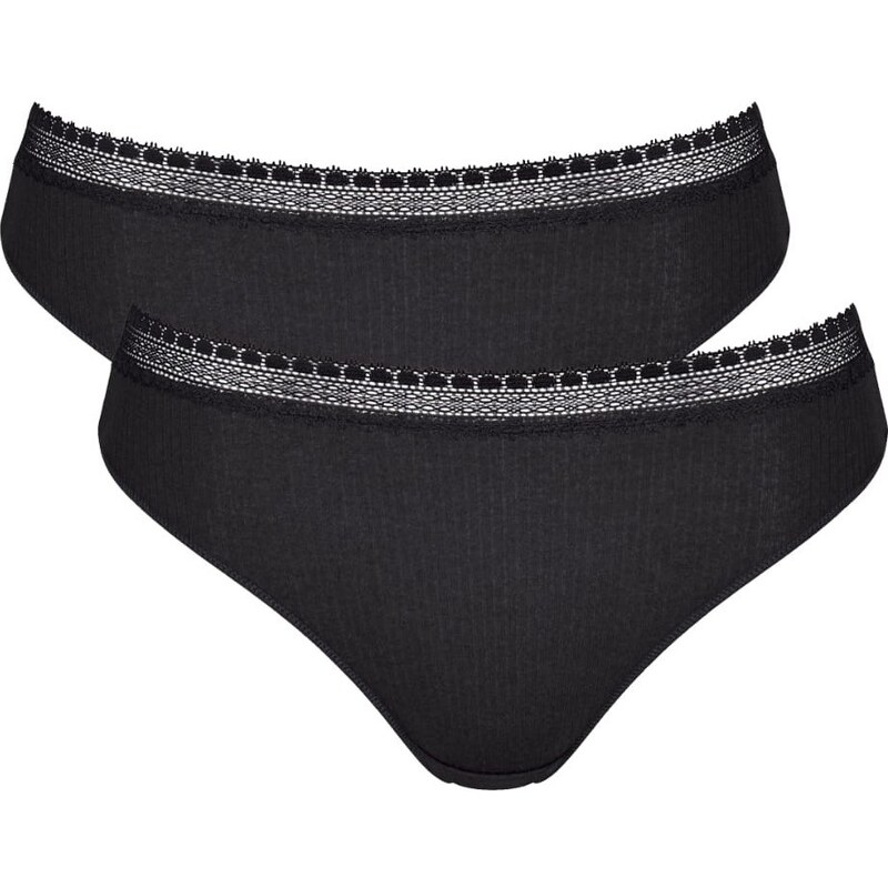 Dámské kalhotky SLOGGI GO RIBBED TAI C2P BLACK