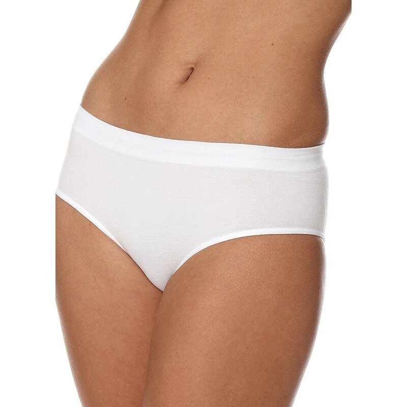 BRUBECK Dámské kalhotky HIPSTER CLASSIC COMFORT COTTON bílá