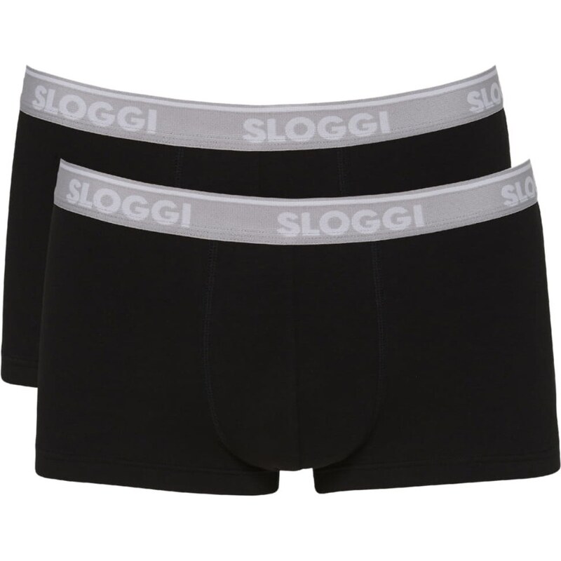 Boxerky SLOGGI MEN GO ABC HIPSTER 2P BLACK