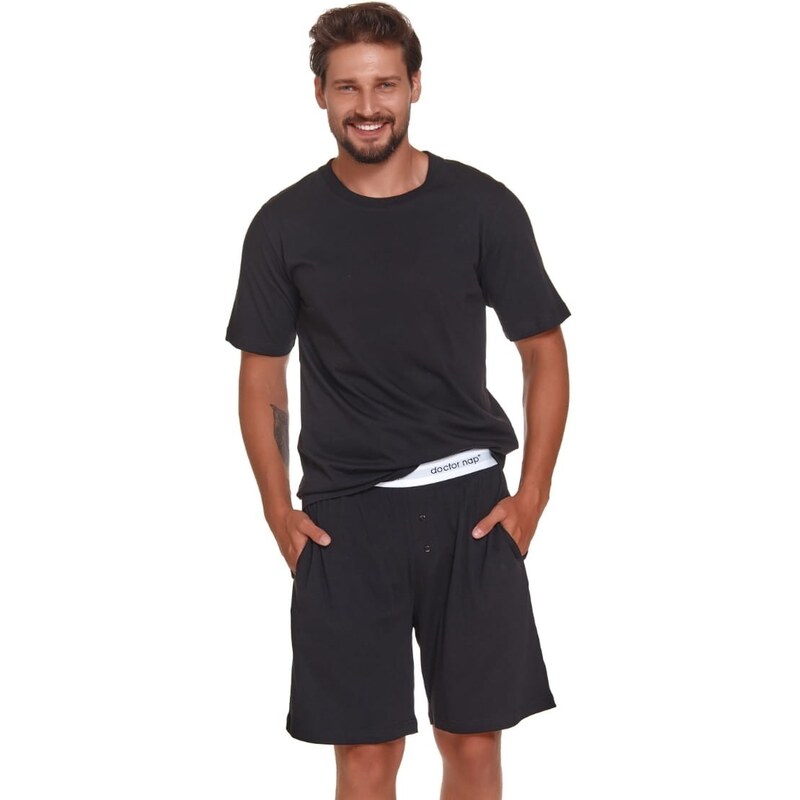 Pánské pyžamo DOCTOR NAP PMB.4332 BLACK