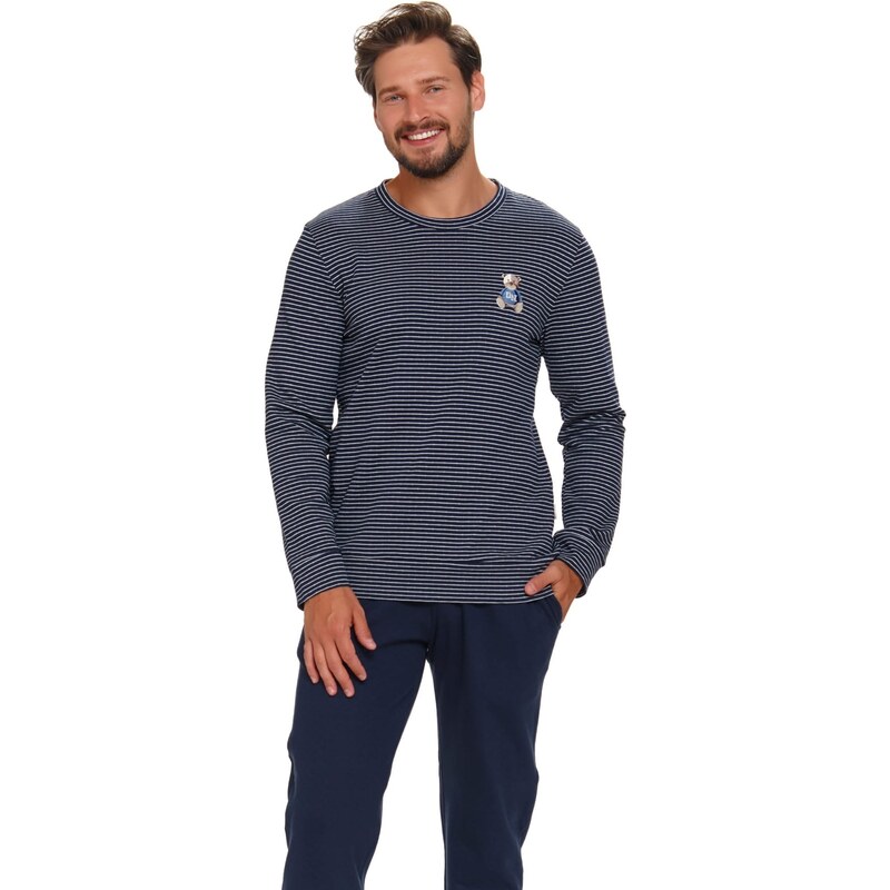 Pánské pyžamo DOCTOR NAP PMB.5251 NAVY BLUE
