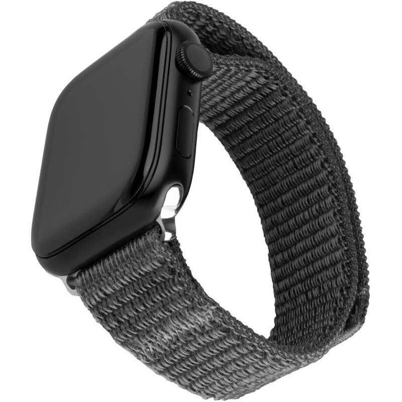 FIXED Nylon Sporty Strap pro Apple Watch 38/40/41mm, tmavě šedý