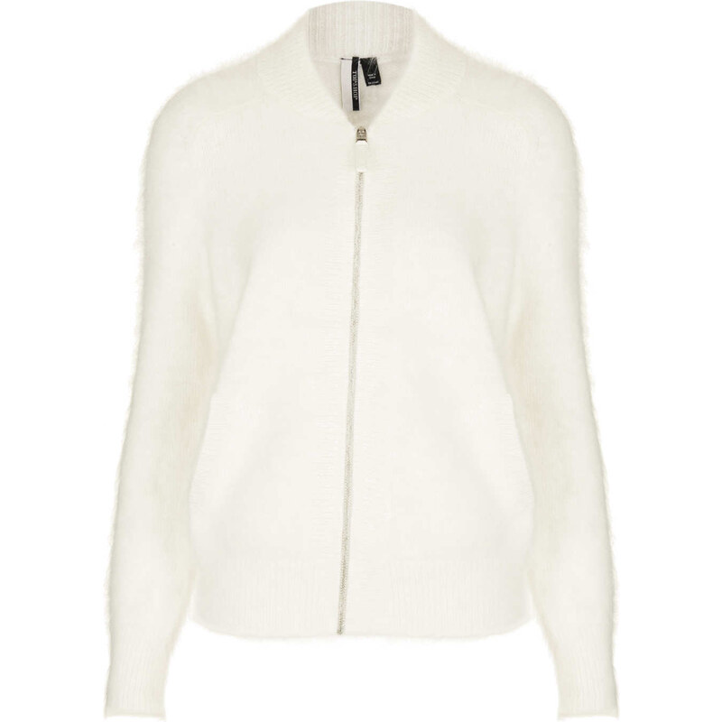 Topshop Knitted Super Fluffy Bomber