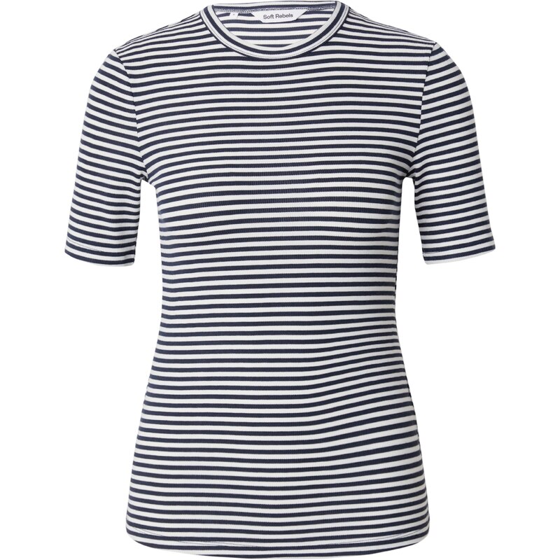 Soft Rebels Tričko Fenja marine modrá / bílá