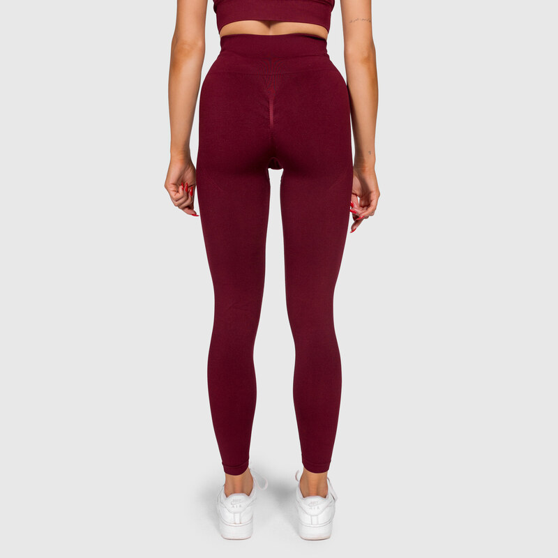 Sportovní legíny Iron Aesthetics Inspire, bordové