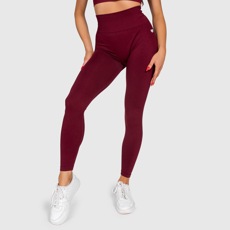 Sportovní legíny Iron Aesthetics Inspire, bordové