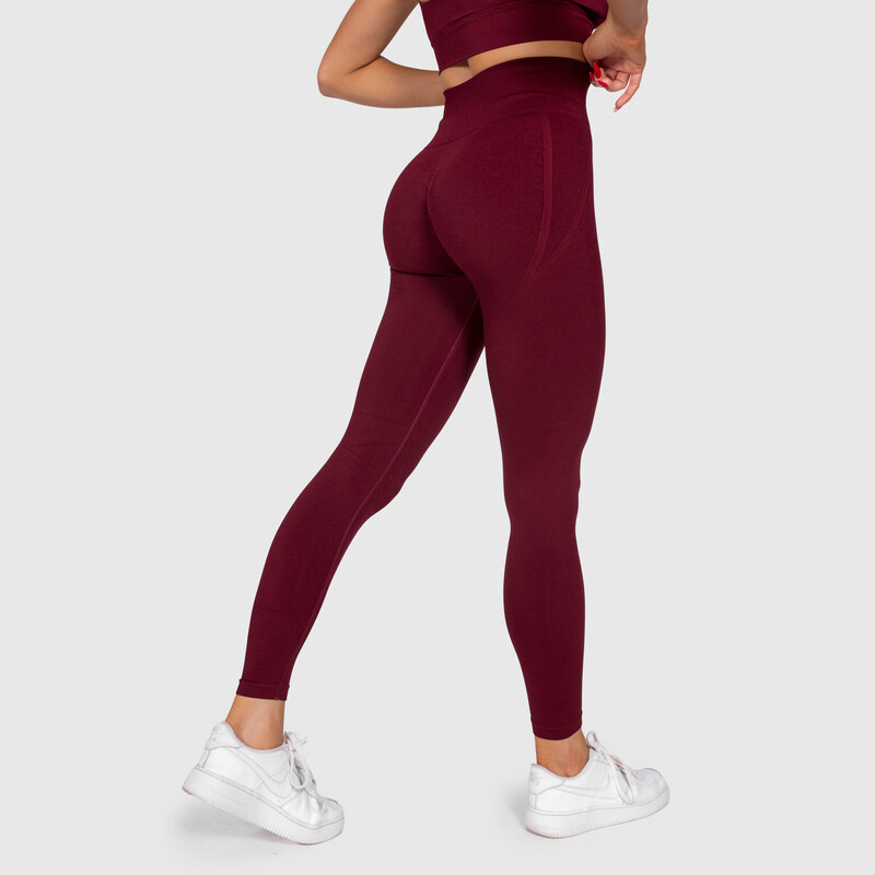 Sportovní legíny Iron Aesthetics Inspire, bordové